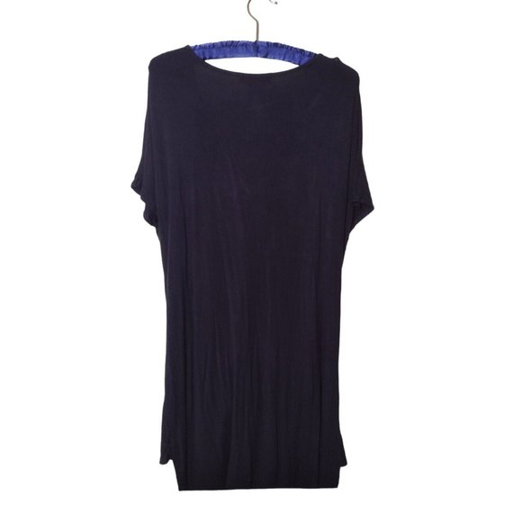 Simply Southern Jersey Knit Front Tie High Low Tunic Top Size XL Blue - Picture 4 of 7